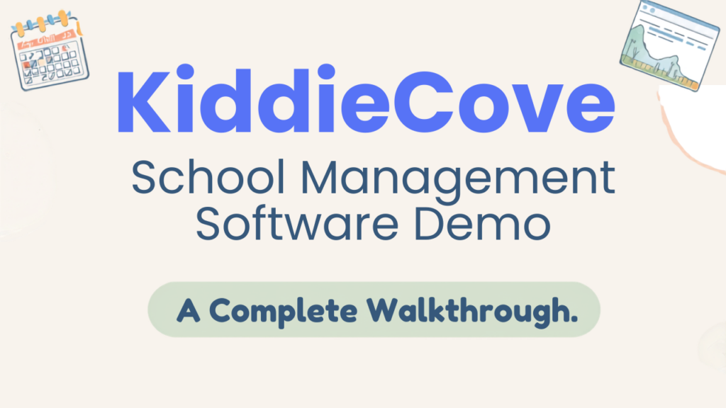 school management software demo - KiddieCove school management software demo