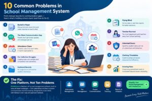 10 Common Problems in School Management System - KiddieCove 10 Common Problems in School Management System