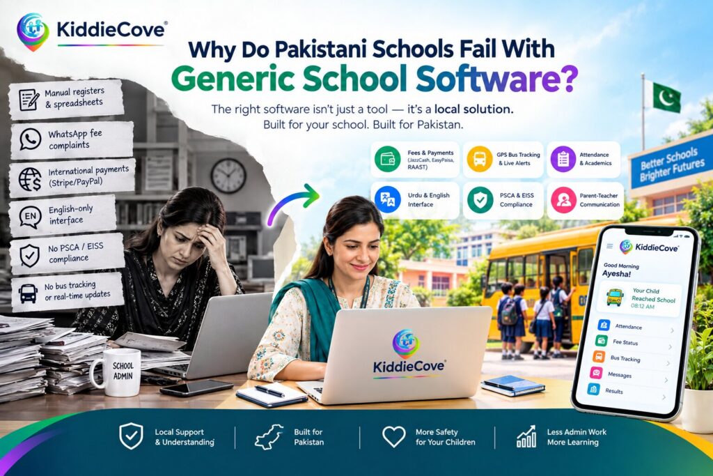 Why Do Pakistani Schools Fail With Generic School Software - KiddieCove - KiddieCove Why Do Pakistani Schools Fail With Generic School Software